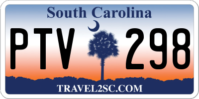 SC license plate PTV298