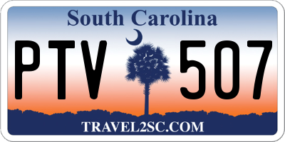 SC license plate PTV507
