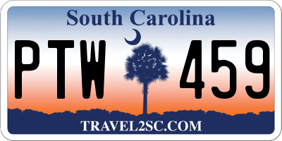 SC license plate PTW459