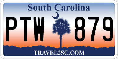 SC license plate PTW879