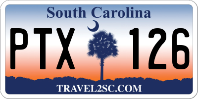 SC license plate PTX126