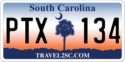 SC license plate PTX134