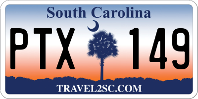 SC license plate PTX149