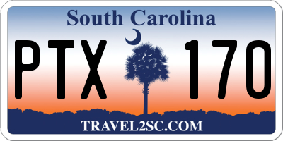 SC license plate PTX170