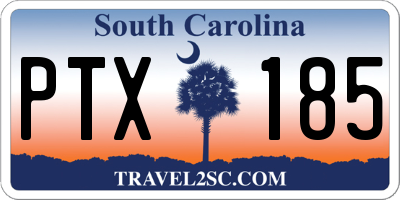 SC license plate PTX185