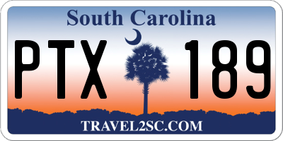 SC license plate PTX189