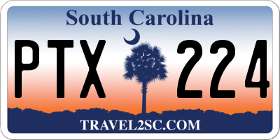 SC license plate PTX224