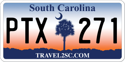 SC license plate PTX271