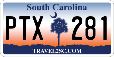 SC license plate PTX281