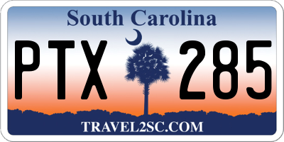 SC license plate PTX285