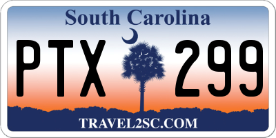 SC license plate PTX299