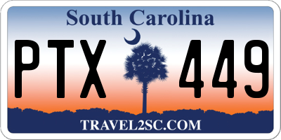 SC license plate PTX449