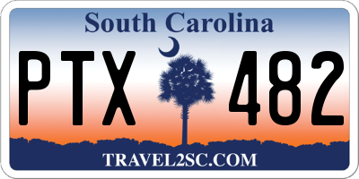 SC license plate PTX482