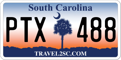 SC license plate PTX488