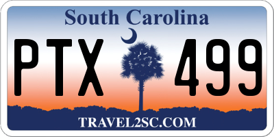 SC license plate PTX499