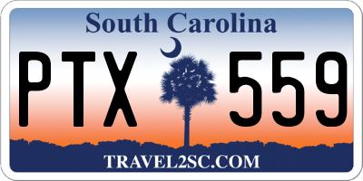 SC license plate PTX559