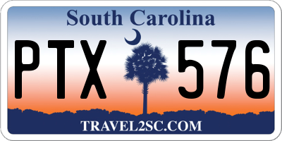 SC license plate PTX576