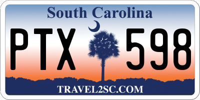 SC license plate PTX598