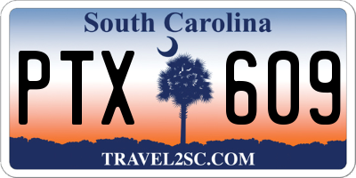 SC license plate PTX609