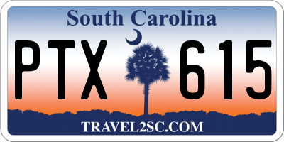 SC license plate PTX615