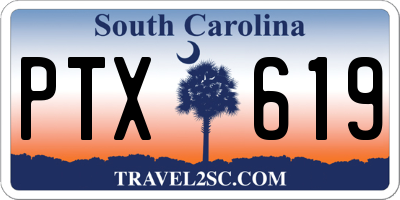 SC license plate PTX619