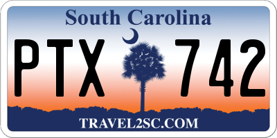 SC license plate PTX742