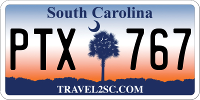 SC license plate PTX767