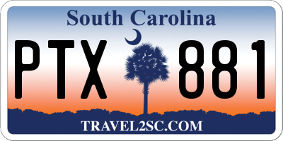 SC license plate PTX881