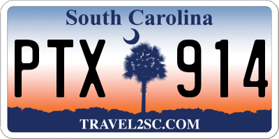 SC license plate PTX914