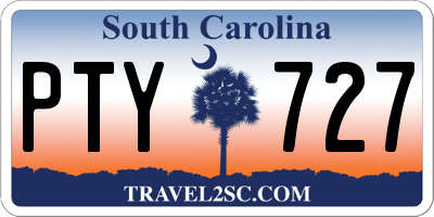 SC license plate PTY727