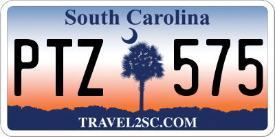 SC license plate PTZ575
