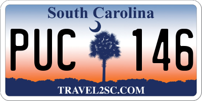 SC license plate PUC146