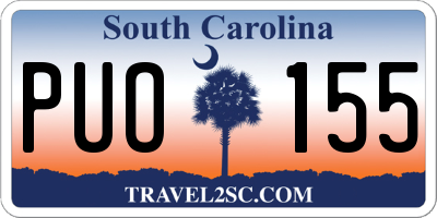 SC license plate PUO155
