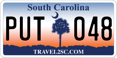 SC license plate PUT048