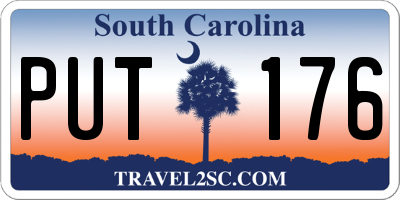 SC license plate PUT176