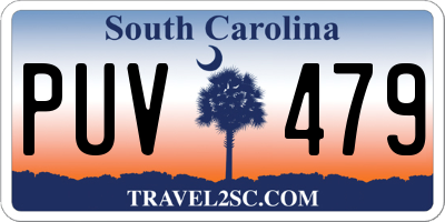 SC license plate PUV479