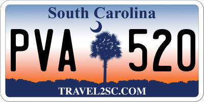 SC license plate PVA520