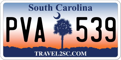 SC license plate PVA539