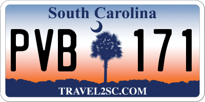 SC license plate PVB171