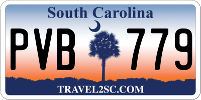 SC license plate PVB779