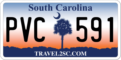 SC license plate PVC591