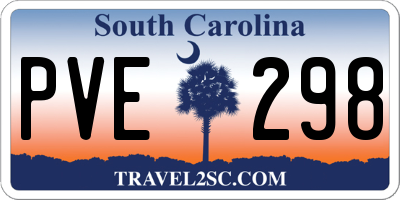 SC license plate PVE298