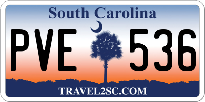 SC license plate PVE536