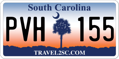 SC license plate PVH155