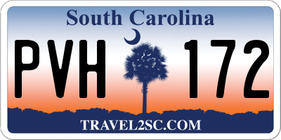 SC license plate PVH172