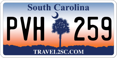 SC license plate PVH259