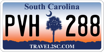 SC license plate PVH288