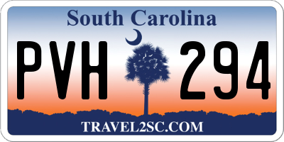 SC license plate PVH294