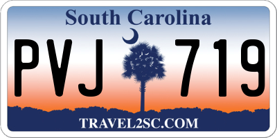 SC license plate PVJ719