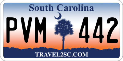 SC license plate PVM442